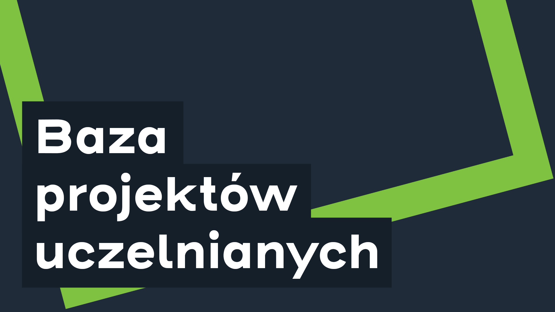 Baza projektów uczelnianych