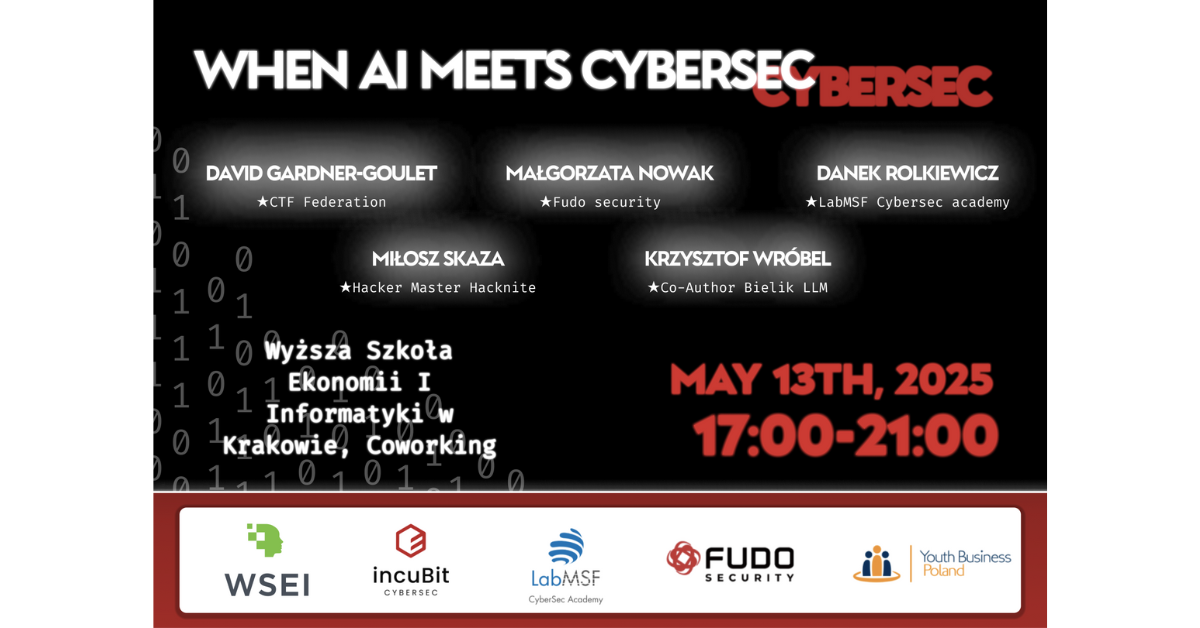 MeetUp „When AI meets Cybersec” – CTF Federation x LabMSF CyberSec Academy